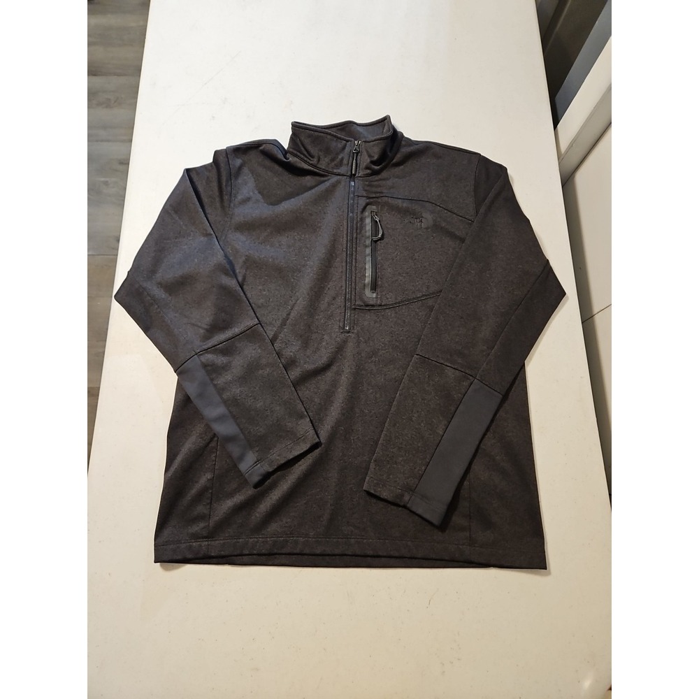 North Face Windwall Jacket Mens Large Black Fleece Full Zip Outdoors Hiking(969)